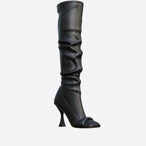 BRAND NEW IT GIRL BOOTS! Hanifa boots in BLACK. NEVER WORN comes with 2dust bags
